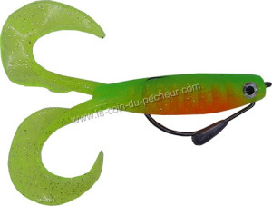 Le leurre souple Shad GT 18 cm monté sur 3 grammages