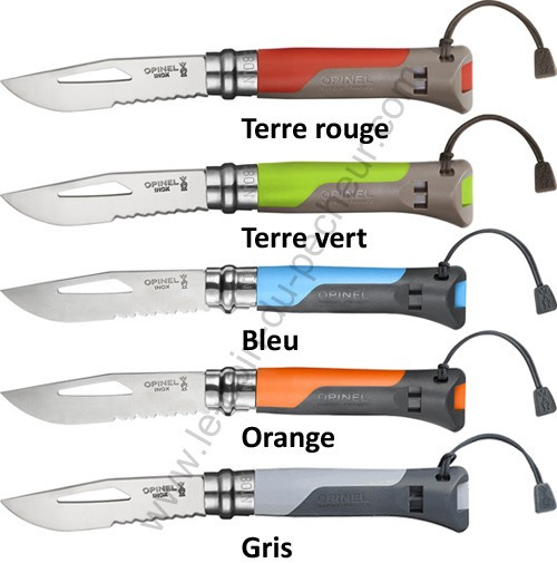 Couteau OPINEL Outdoor n° 8 en inox double sécurité