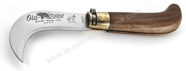 Serpette fermante OLD BEAR Noyer - 309