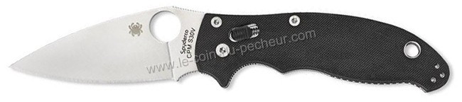 Couteau Spyderco Manix 2 G10 noir C101GP2