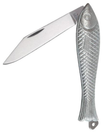 Couteau Mikov Poisson argenté - 130.S