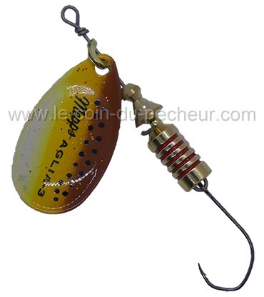 Cuiller MEPPS Aglia Brown trout hameçon simple