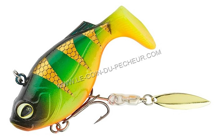 Leurre souple armé Sakura Tribbble à palette - 67mm