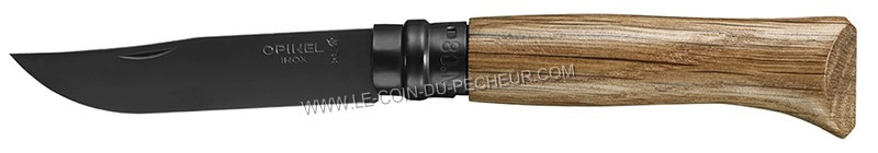 Couteau Opinel N°08 Black manche Chêne