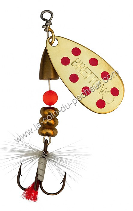 Cuiller BRETTON Or points rouges mouche rouge