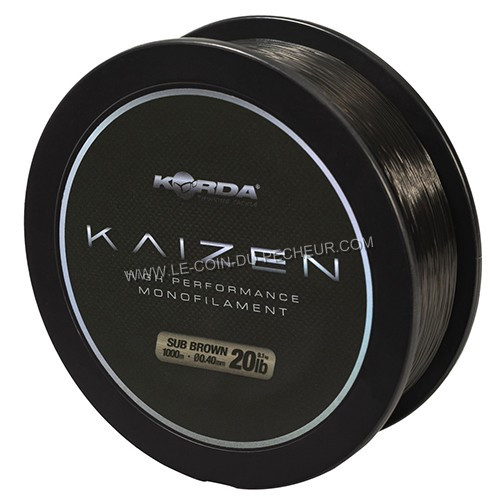 Nylon Carpe Korda Kaizen Mono marron - 1000m