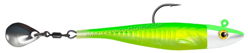 Leurre souple armé Delalande Zand fat spin 7cm