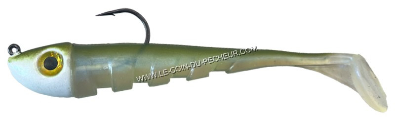 Leurre souple armé Delalande Slim minnow mer 11cm 18g