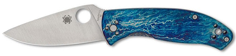 Couteau Spyderco Tenacious R.I.L. Titanium Bleu - C122TIBLD2P