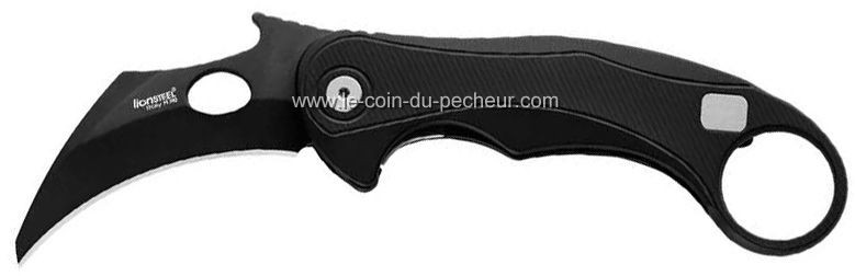 Couteau Lionsteel Karambit L.E.One Mid Tout Noir - LE2A.BB