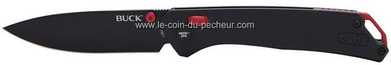 Couteau Buck Nomad manche Aluminium noir 11,5cm - 7700.BKS