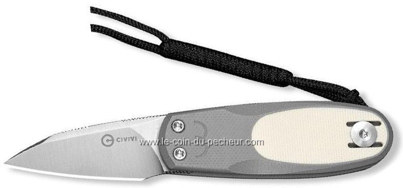 Couteau Civivi Purr G10 Gris et ivoire - C250541