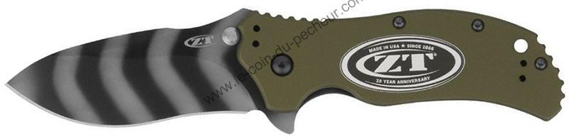 Couteau Zero Tolerance Aluminium Vert Olive - ZT.0350OLTS20