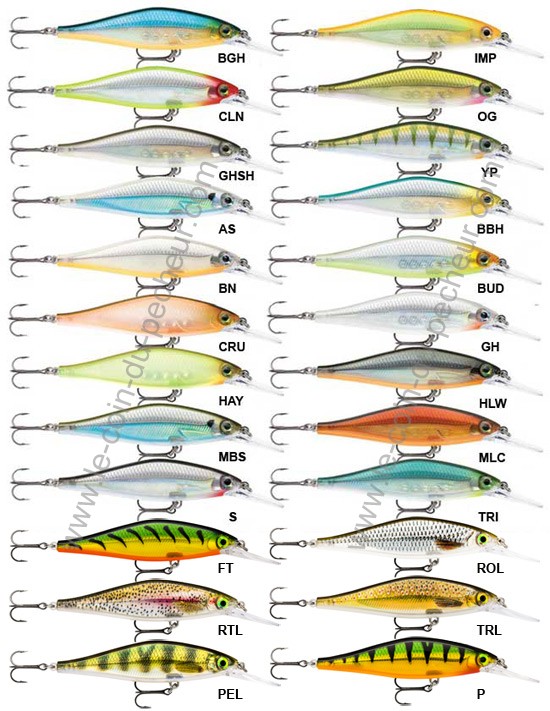 Leurre coulant Rapala Shadow rap shad Deep 9cm SDRSD09