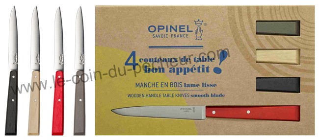 Coffret couteau de table OPINEL Bon appétit - Esprit Loft