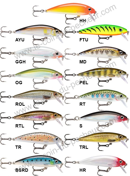 Poisson nageur Rapala X-Rap countdown 7cm XRCD07