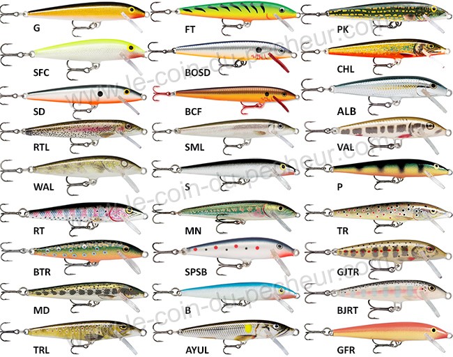 Poisson nageur flottant Rapala Original floater 11cm F11