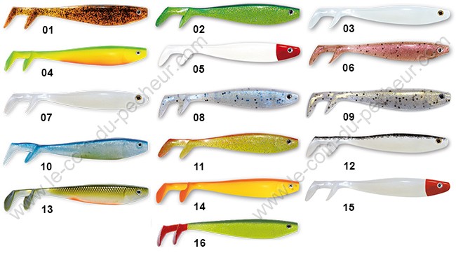 Leurre souple Delalande Fury shad 11cm non monté