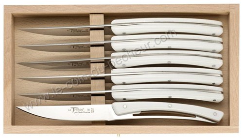 Pro - Coffret 6 couteaux steak lame dentée