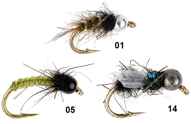 Pack Nymphe Delacoste Eaux moyennes 1 pêche au toc