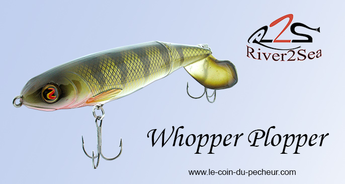 Leurre de pêche Whopper Stopper Hellbender vintage en Leurre de pêche Whopper Stopper Hellbender vintage en
