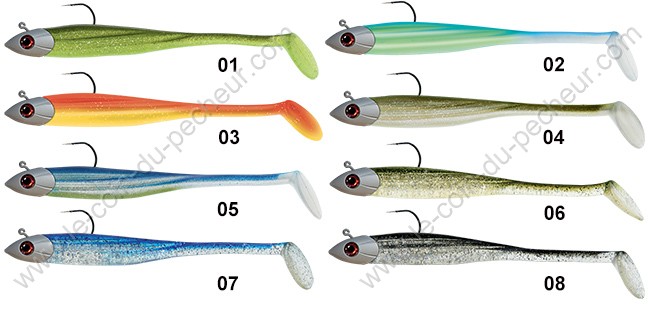 LEURRE SOUPLE DELALANDE ZAND FAT SHAD 10 CM MONTE 10 GR - Par 1 - Pêche