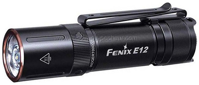 Torche FENIX Led 78mm 160 Lumens noire - E.12V2.0