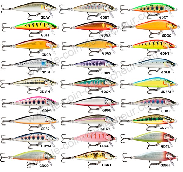 Leurre Rapala countdown elite 7,5cm CDE75