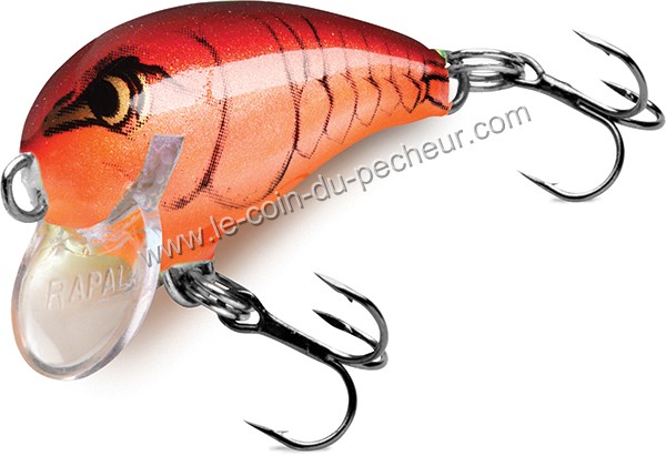 Poisson nageur coulant Rapala Mini Fat Rap 3cm MFR03