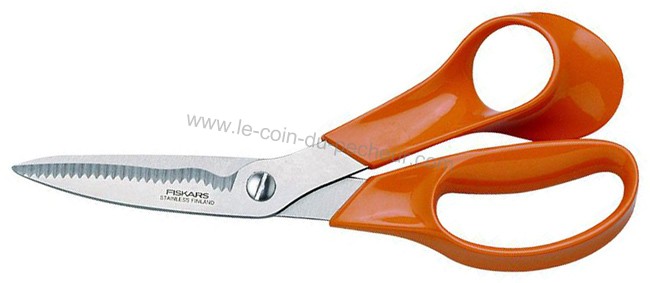 Ciseaux de cuisine 18 cm inox orange FISKARS - 9871