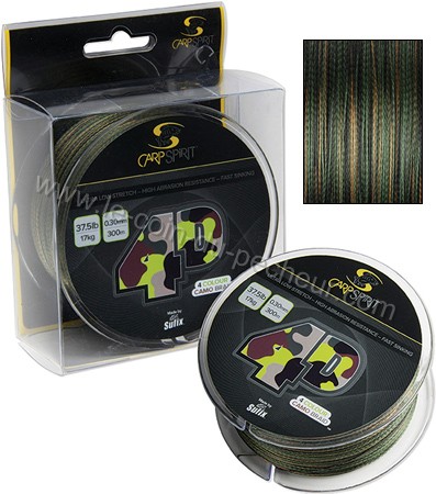 Tresse CARP SPIRIT 4D Camo braid