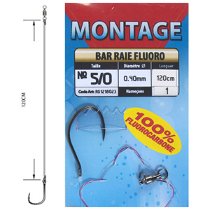Lot De 12 Bas De Ligne Fluorocarbone Pour Carnassiers - 30,48 Cm Avec émerillon Et Mousqueton - Eau Douce Et Mer