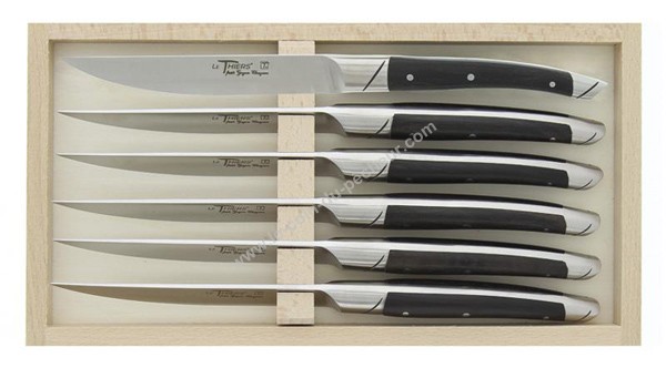 Coffret couteaux de table LE THIERS ébène - 6871