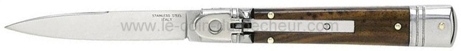 Couteau automatique rétro manche palissandre 11cm - 4720