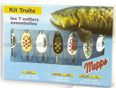 Leurre truite - 10pcs cuillère de pêche kit - cuillère a truite