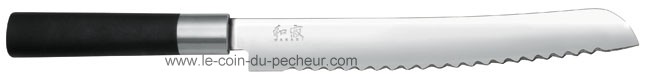 Couteau à pain KAI Wasabi Black inox 23 cm - 6723.B