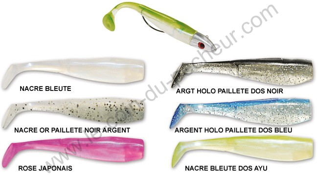 Leurre Souple Delalande Swatshad 13cm Monté 50g - SeabassLureShop